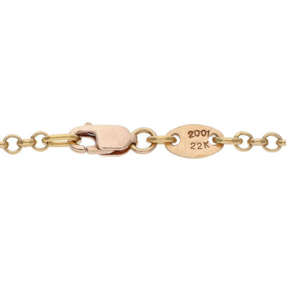 Chrome Hearts 22K Roll Chain Gold Yellow Size 20INCH