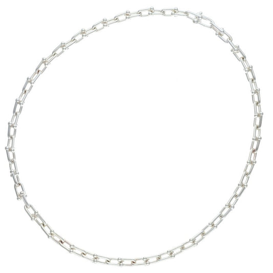 TIFFANY&Co. HardWear Silver Link Necklace Size 18INCH