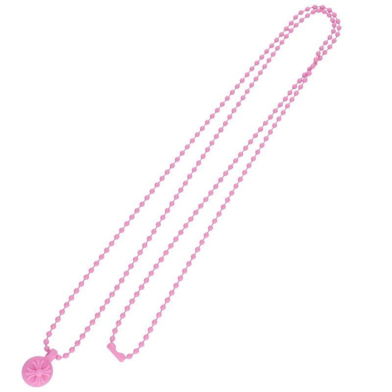 Chrome Hearts Rubber CH Cross Pink Necklace Size ONE SIZE