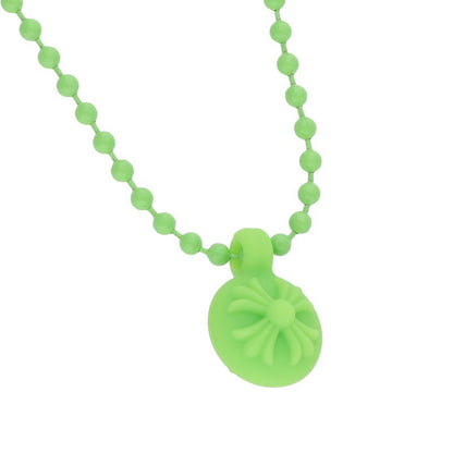 Chrome Hearts Rubber CH Cross Green Necklace Size ONE SIZE
