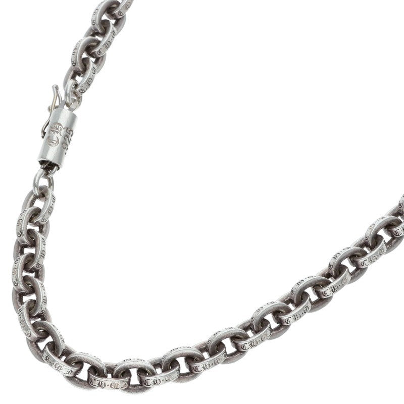 Chrome Hearts Paper Chain 925 Silver Necklace Size 18INCH