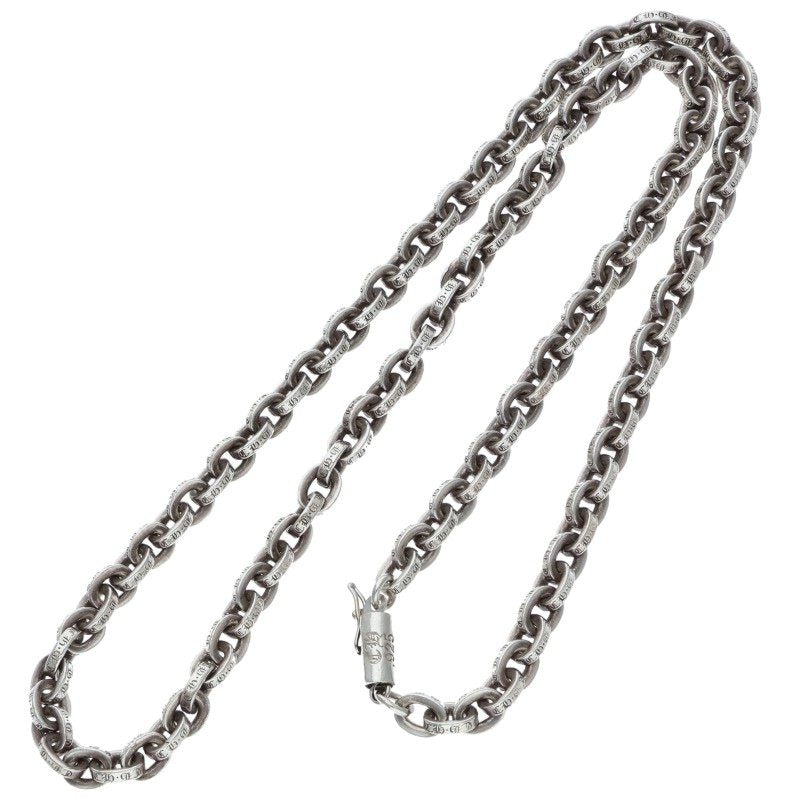 Chrome Hearts Paper Chain 925 Silver Necklace Size 18INCH