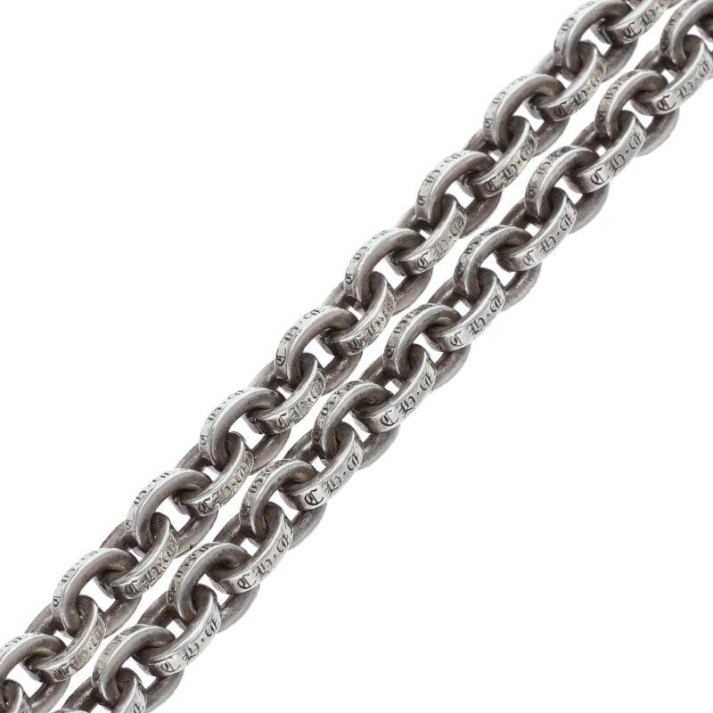 Chrome Hearts Paper Chain 925 Silver Necklace Size 18INCH