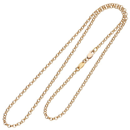 Chrome Hearts 22K Roll Chain Gold Yellow Size 18INCH