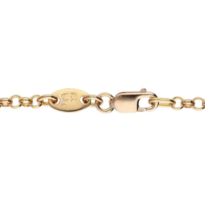 Chrome Hearts 22K Roll Chain Gold Yellow Size 18INCH