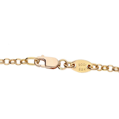 Chrome Hearts 22K Roll Chain Gold Yellow Size 18INCH