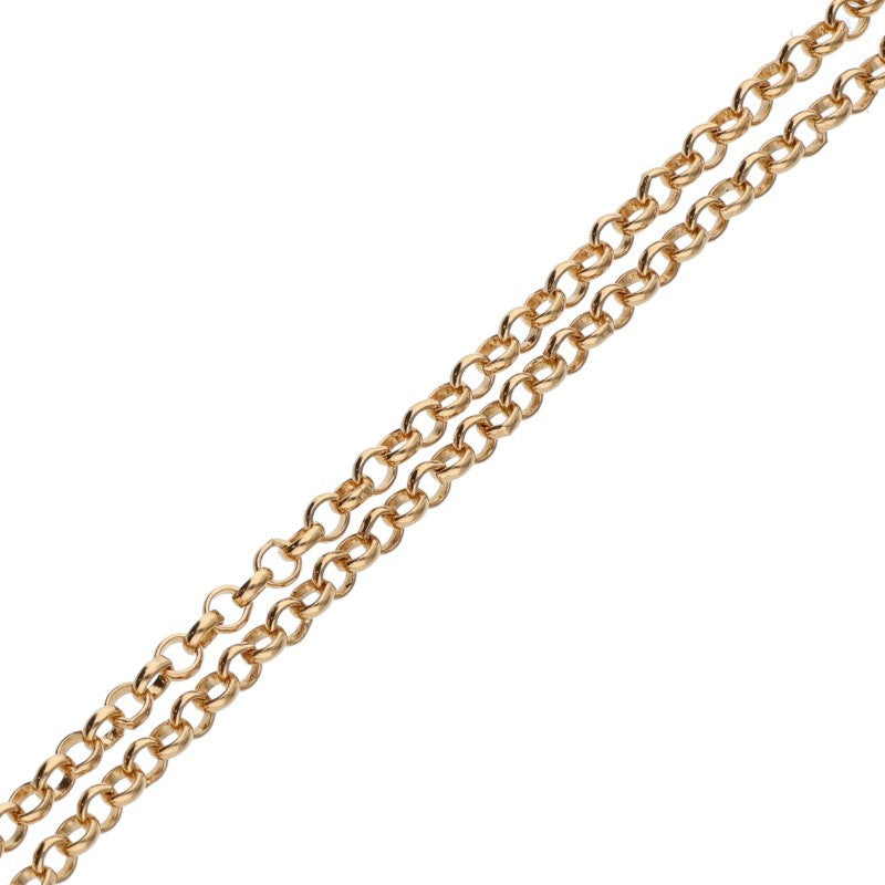 Chrome Hearts 22K Roll Chain Gold Yellow Size 18INCH