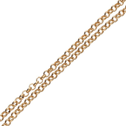 Chrome Hearts 22K Roll Chain Gold Yellow Size 18INCH