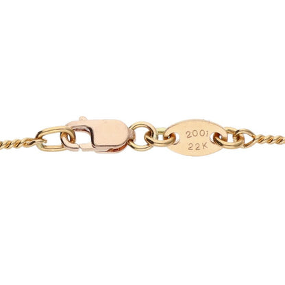 Chrome Hearts 22K Twist Chain Gold Yellow Size 18INCH