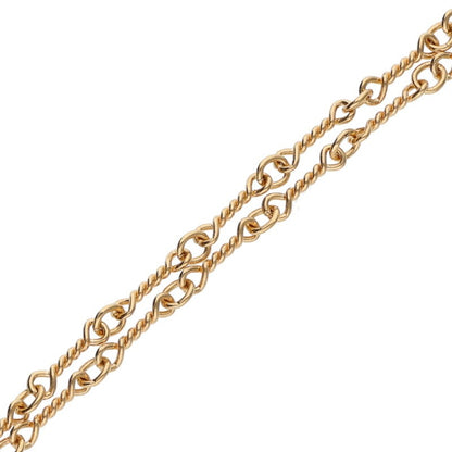 Chrome Hearts 22K Twist Chain Gold Yellow Size 18INCH
