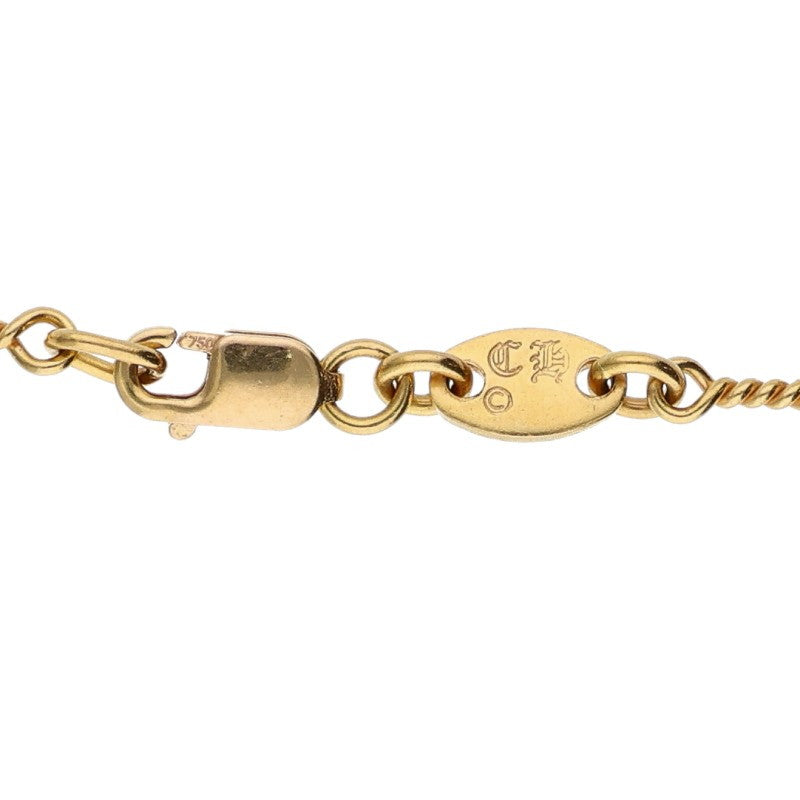 Chrome Hearts 22K Twist Chain Gold Necklace Size 18INCH