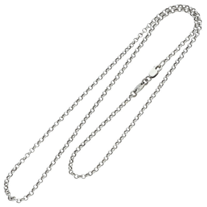 Chrome Hearts 925 Silver Roll Chain Necklace Size 18INCH