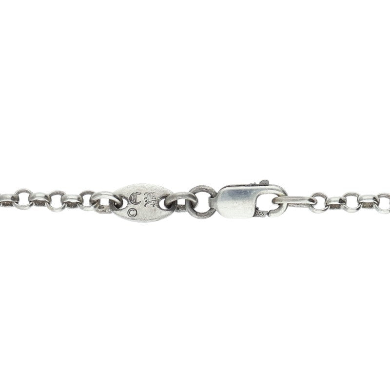 Chrome Hearts 925 Silver Roll Chain Necklace Size 18INCH