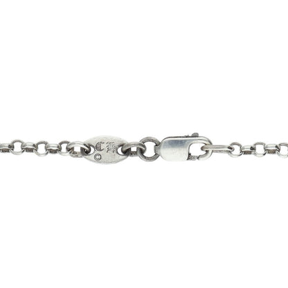 Chrome Hearts 925 Silver Roll Chain Necklace Size 18INCH