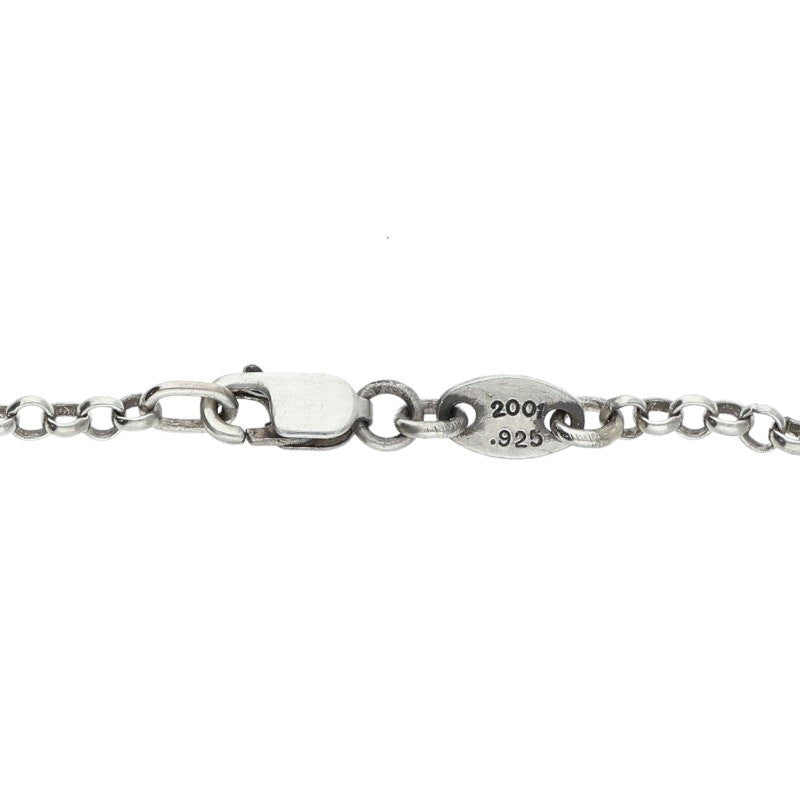 Chrome Hearts 925 Silver Roll Chain Necklace Size 18INCH