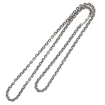 Chrome Hearts Paper Chain 925 Silver Necklace Size 30INCH