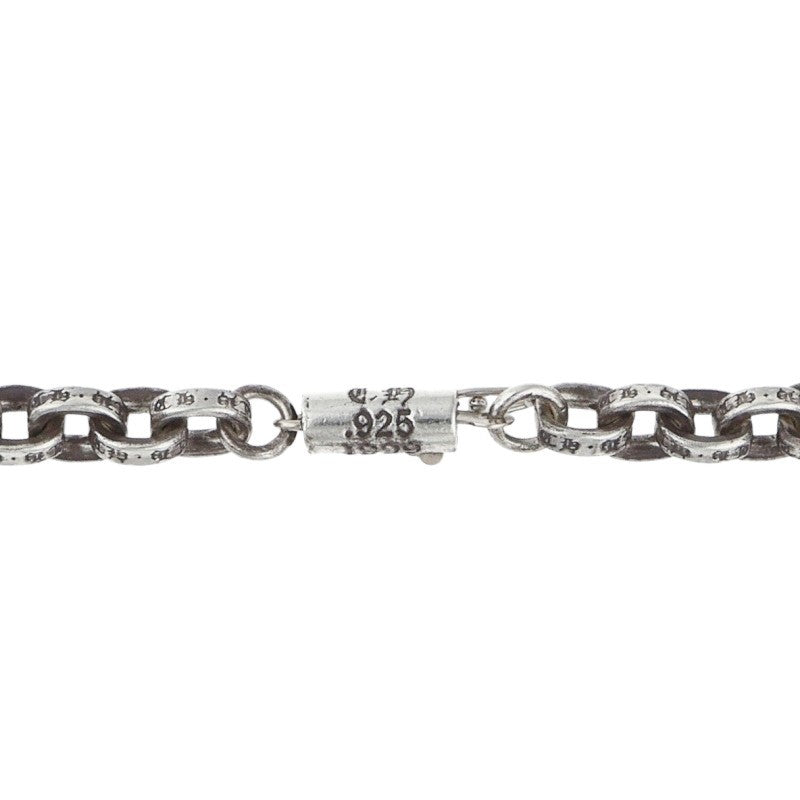 Chrome Hearts Paper Chain 925 Silver Necklace Size 30INCH