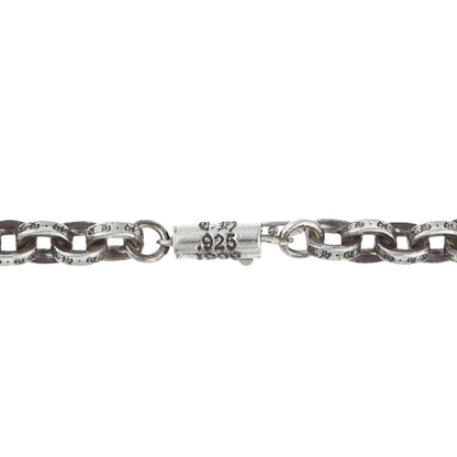 Chrome Hearts Paper Chain 925 Silver Necklace Size 30INCH
