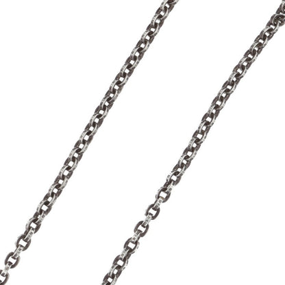 Chrome Hearts Paper Chain 925 Silver Necklace Size 30INCH