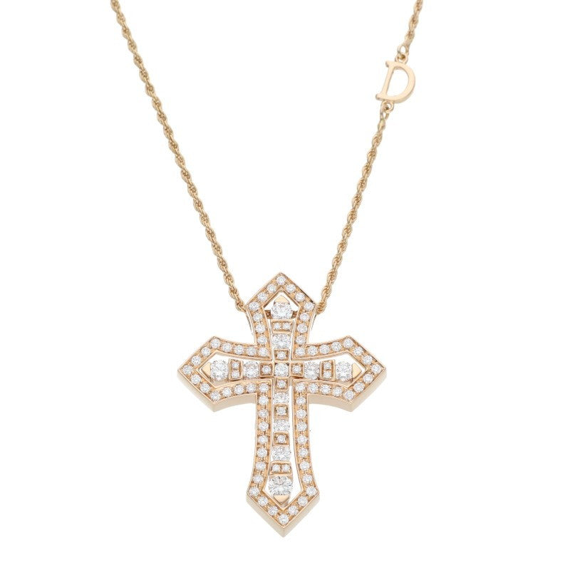 DAMIANI Belle Epoque Crown K18PG Diamond Necklace Size M