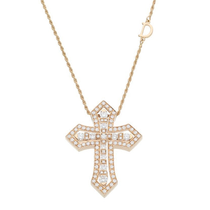 DAMIANI Belle Epoque Crown K18PG Diamond Necklace Size M
