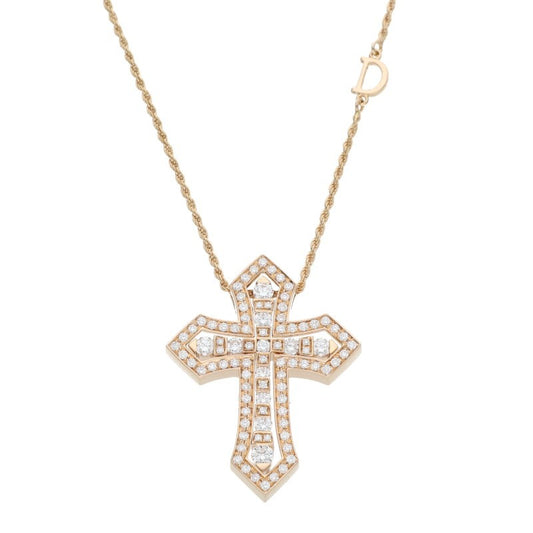 DAMIANI Belle Epoque Crown K18PG Diamond Necklace Size M
