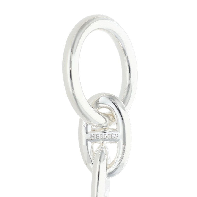 HERMES Chaine d'Ancre 925 Silver Choker Necklace Size PM