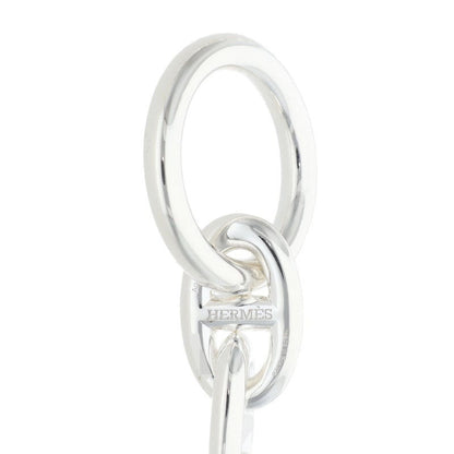 HERMES Chaine d'Ancre 925 Silver Choker Necklace Size PM