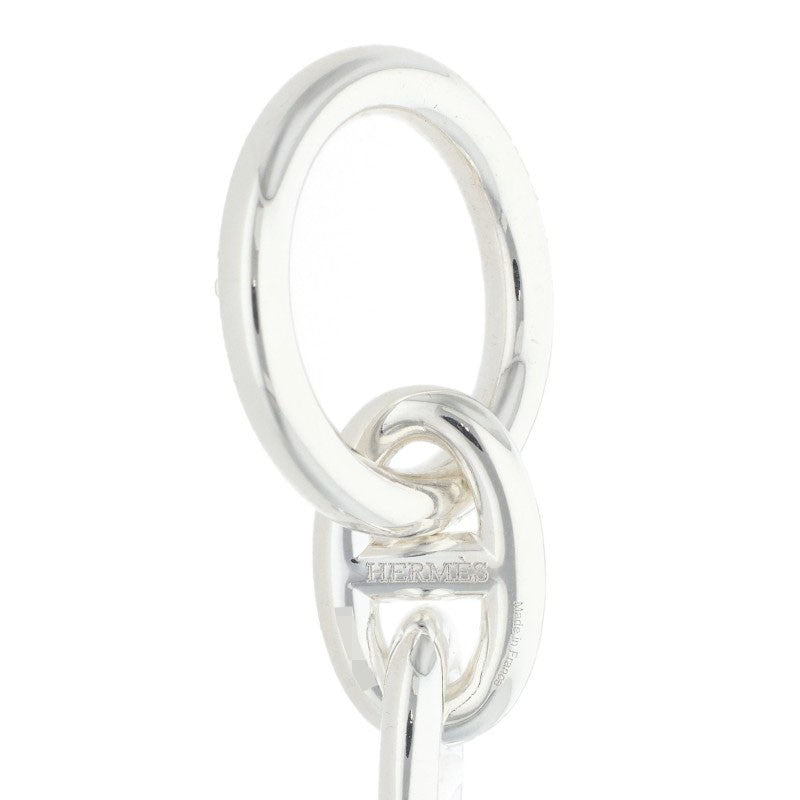 HERMES Chaine d'Ancre 925 Silver Choker Necklace Size PM