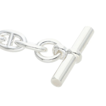 HERMES Chaine d'Ancre 925 Silver Choker Necklace Size PM