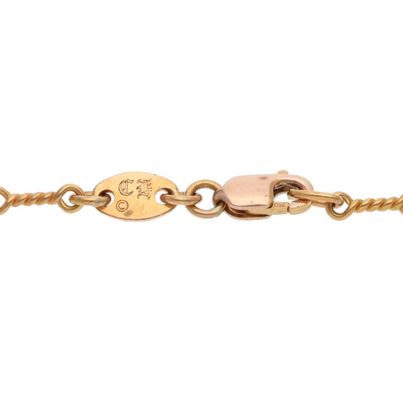 Chrome Hearts 22K Twist Chain Gold Necklace Size 24