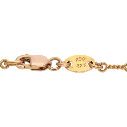 Chrome Hearts 22K Twist Chain Gold Necklace Size 24