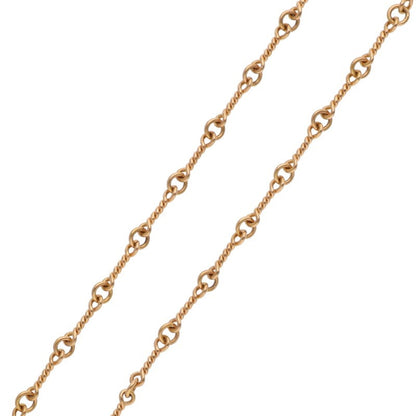 Chrome Hearts 22K Twist Chain Gold Necklace Size 24