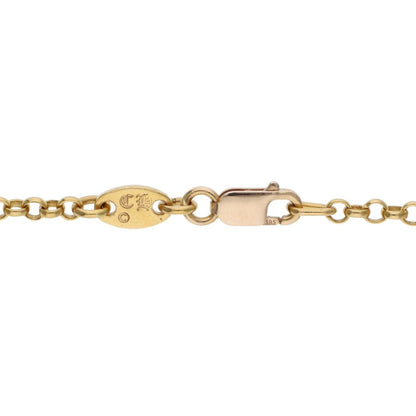 Chrome Hearts 22K Yellow Gold Chain Necklace Size 18INCH