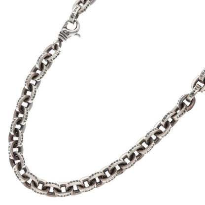 Chrome Hearts Large Paper Chain Silver Necklace Size 30INCH