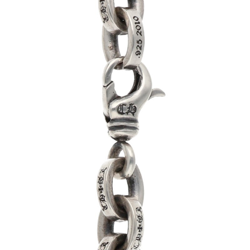 Chrome Hearts Large Paper Chain Silver Necklace Size 30INCH