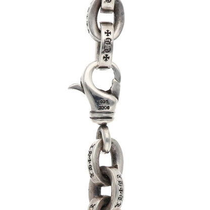Chrome Hearts Large Paper Chain Silver Necklace Size 30INCH