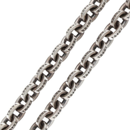 Chrome Hearts Large Paper Chain Silver Necklace Size 30INCH
