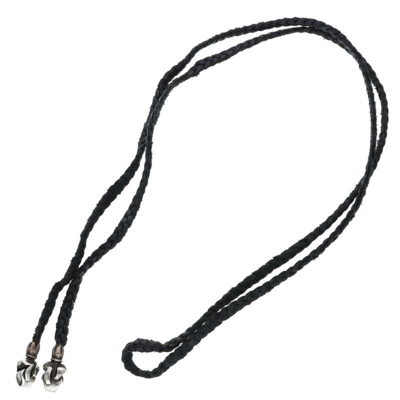 Chrome Hearts LEATHER BRAID Tongue Necklace