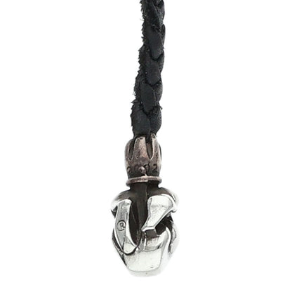 Chrome Hearts LEATHER BRAID Tongue Necklace
