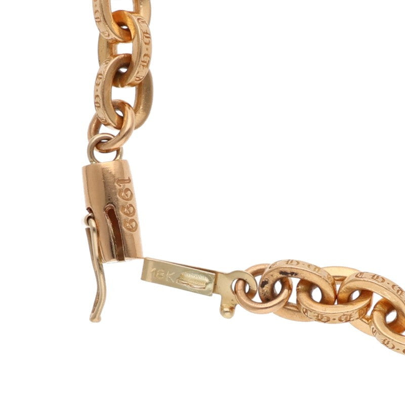 Chrome Hearts 22K Gold Paper Chain Necklace Yellow Size 24