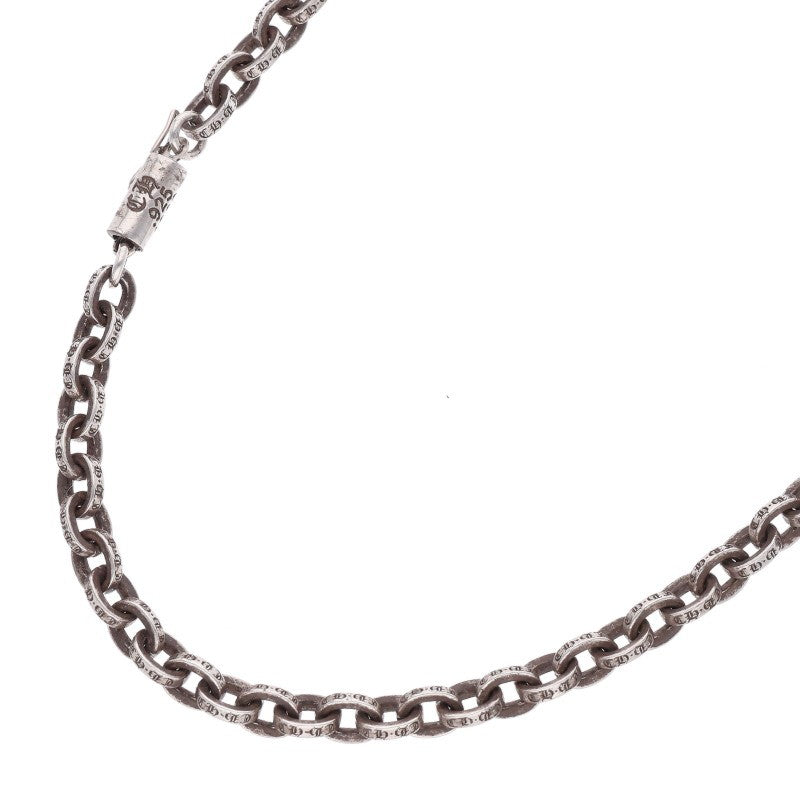 Chrome Hearts 925 14K Paper Necklace Silver Size 20INCH