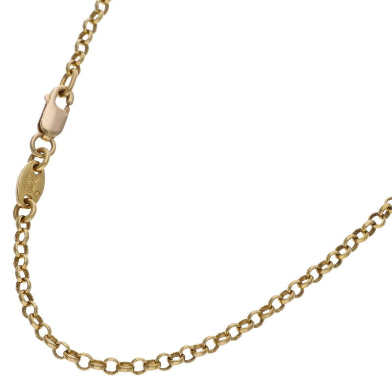 Chrome Hearts 22K Roll Chain Gold Necklace Size 18INCH