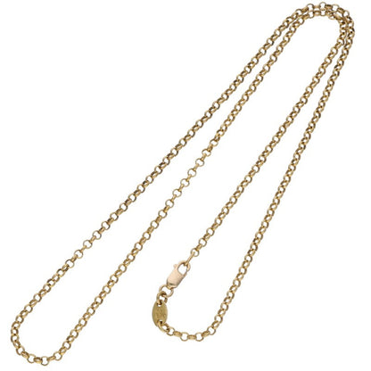 Chrome Hearts 22K Roll Chain Gold Necklace Size 18INCH