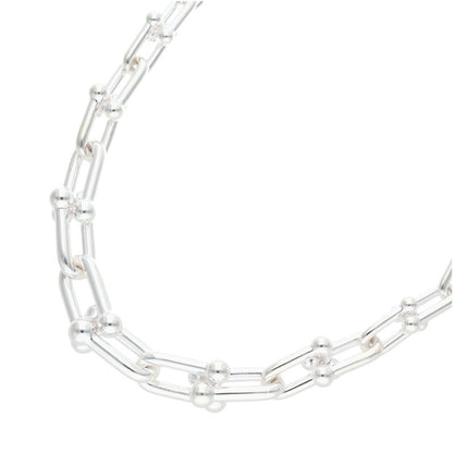 TIFFANY&Co. HardWear Graduated Silver Necklace Size 18INCH