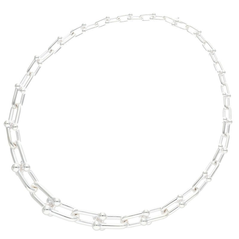 TIFFANY&Co. HardWear Graduated Silver Necklace Size 18INCH