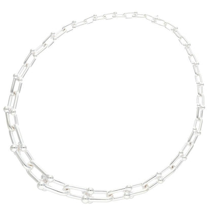 TIFFANY&Co. HardWear Graduated Silver Necklace Size 18INCH