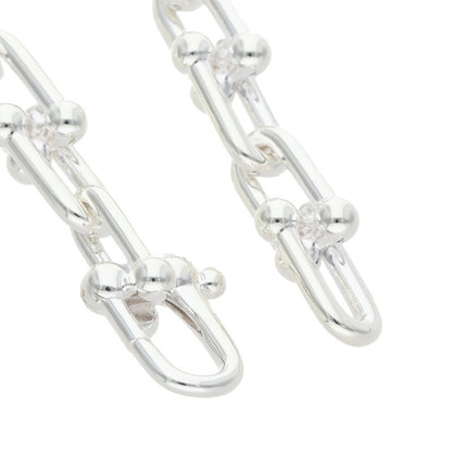 TIFFANY&Co. HardWear Graduated Silver Necklace Size 18INCH