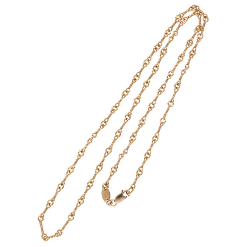 Chrome Hearts 22K Gold Twist Necklace Yellow Size 18INCH