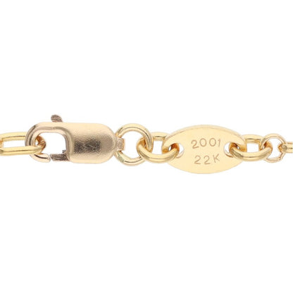Chrome Hearts 22K Roll Chain Gold Necklace Size 20INCH